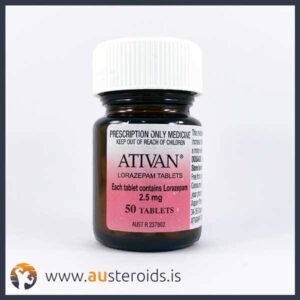 Ativan (Lorazepam) 2.5mg X 50 Tablets (Pharmaceutical)