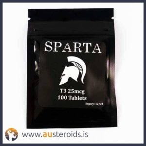 Sparta T3 Tertroxin 25mcg X 100 Tablets